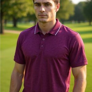 Walter Hagen Burgundy Polo Shirt